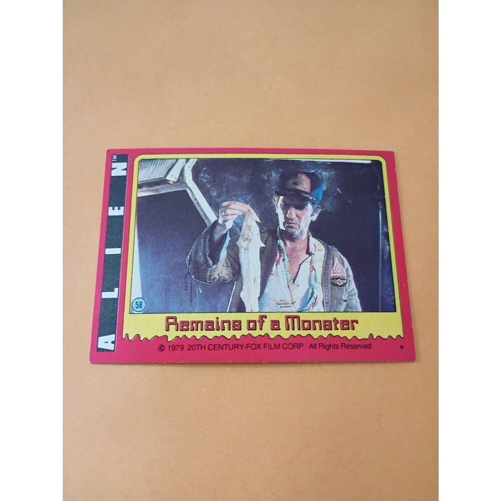 Vintage Collectible 1979 Alien Trading Card #58 20th Century Fox Raw Ungraded